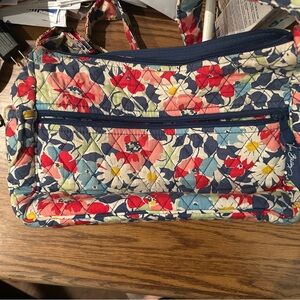 Vera Bradley Multicolor Floral Quilted Shoulder Bag